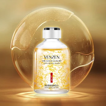 

VENZEN 24K Gold Luxury Line Carving Toner Essence Water Moisturizes the Skin