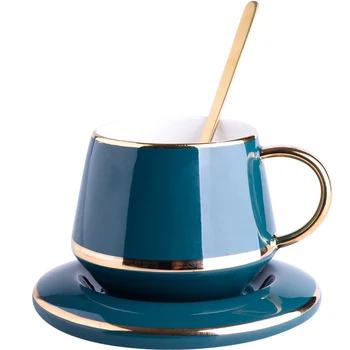 

Luxury Creative Coffee Mug Tea Cups and Saucer Set Funny Mugs Bone China Insulated Coffee Mug Eco Friendly Caneca Water Cup Bb50