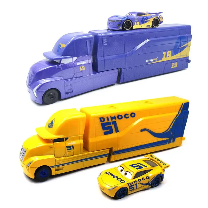 Disney Pixar Cars 3 Miss Fritter Cal Jackson Storm Dinoco Cruz Ramirez 1:55 литье под давлением металлические