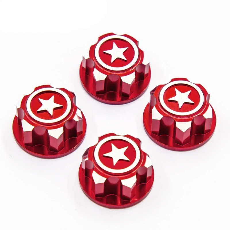 

Premium Quality 4pcs/set Metal Non-slip Nut 17mm Wheel Hub Dust Cap for X-Maxx/Summit Big S Big E Big X RC Car DIY Modified Part