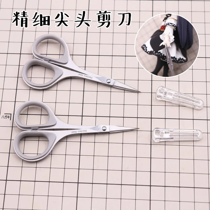 Sharp Tip Nail Scissors Manicure Cuticle Remover Stainless Steel Styling Grooming Eyebrow Nose Hair Cutter Trimmer Makeup Tool images - 6