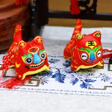 Ornements de bureau doux, cadeau de nouvel an, tigre du zodiaque chinois, fournitures traditionnelles