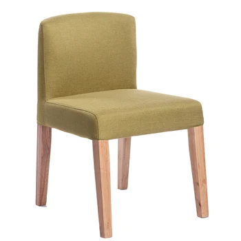 

New European Solid Wood Leather Computer Chair Home Dining Chair Low Back Fashion Simple Furniture Chair