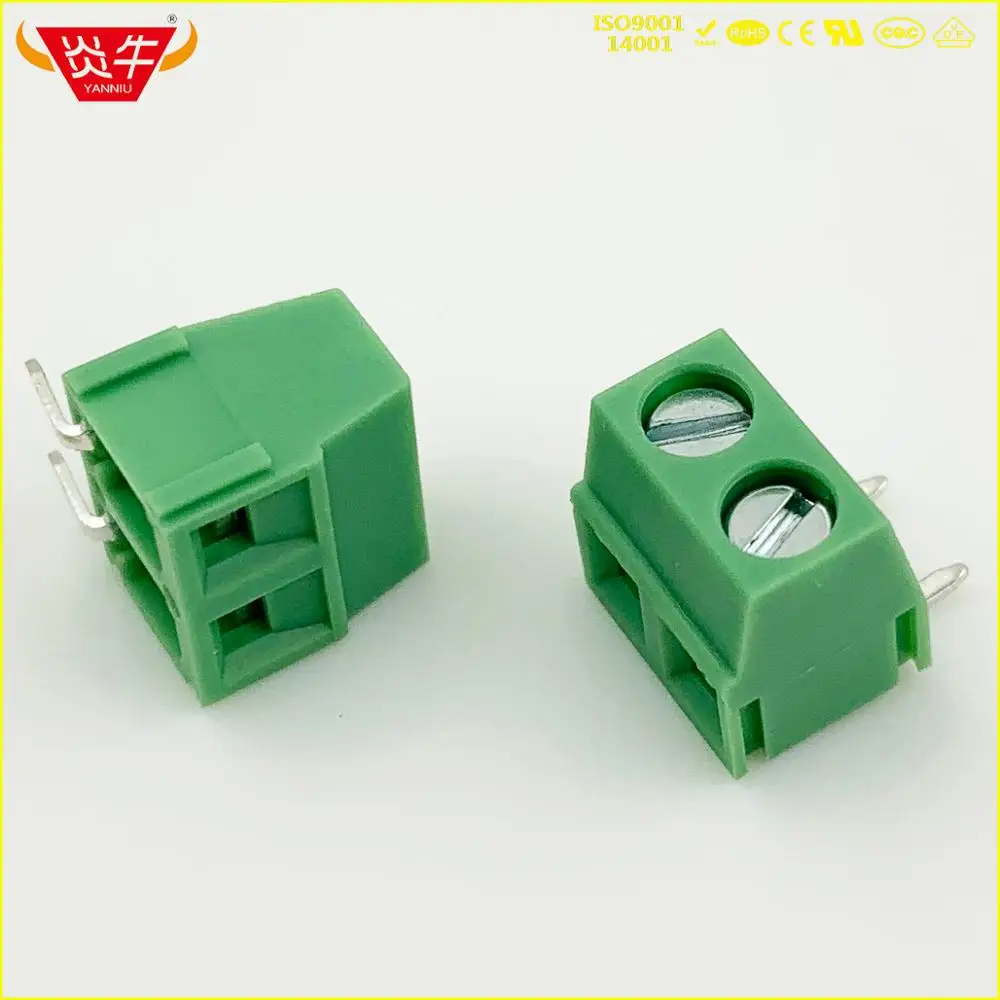 127R-5.08-2P KF127R 5,08 2P 3P PCB разъем универсальный винтовой клеммный блок DG127R 5,08 мм 2PIN 3PIN MKDSN 1,5 PHOENIX контакт DEGSON KEFA - Цвет: 127R-5.08-2P