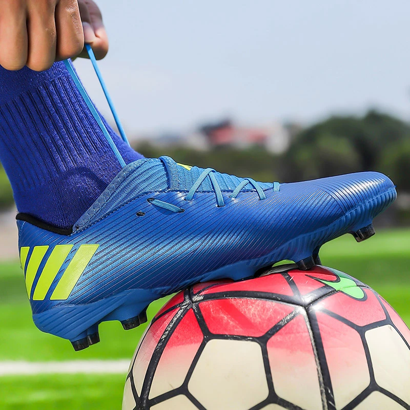 Zapatos de fútbol profesionales Unisex, botines picos largos tacos de césped para exteriores, zapatos de fútbol|Calzado de - AliExpress