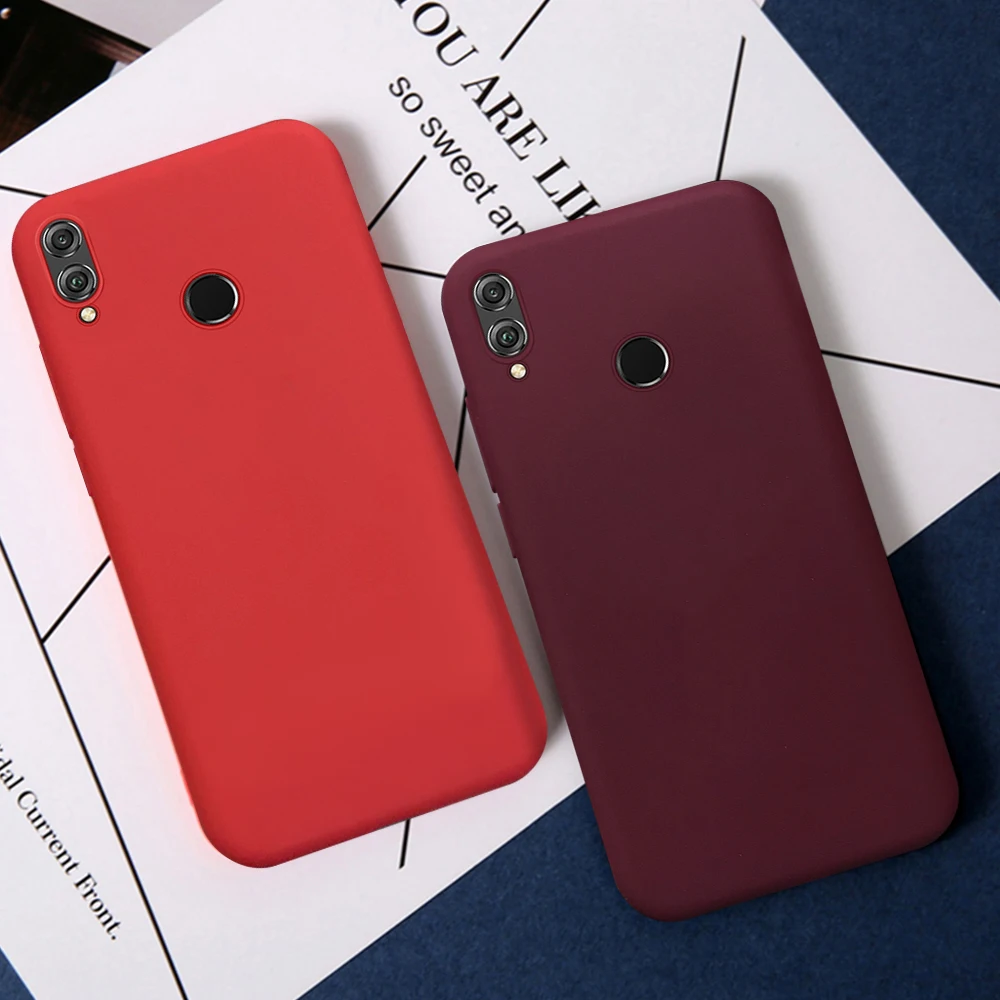

Soft Silicone TPU Phone Case For Huawei Honor 10 9 Lite 9X Pro 9X 20 Pro 20 8X 10i 20i Full Cover Simple Candy Color Back Cases