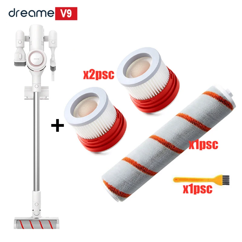 Xiaomi Wireless Cyclone Filter Dreame V9 Handheld Cordless Mi Carpet Sweep Dust Collector home Vacuum Cleaner Portable - Цвет: V9 add 4PCS
