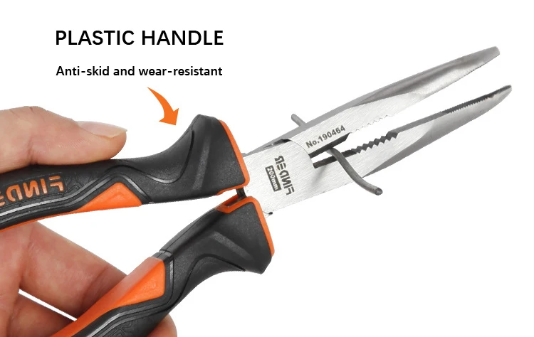 cortador de fio longo nariz alicate ferramenta de mão