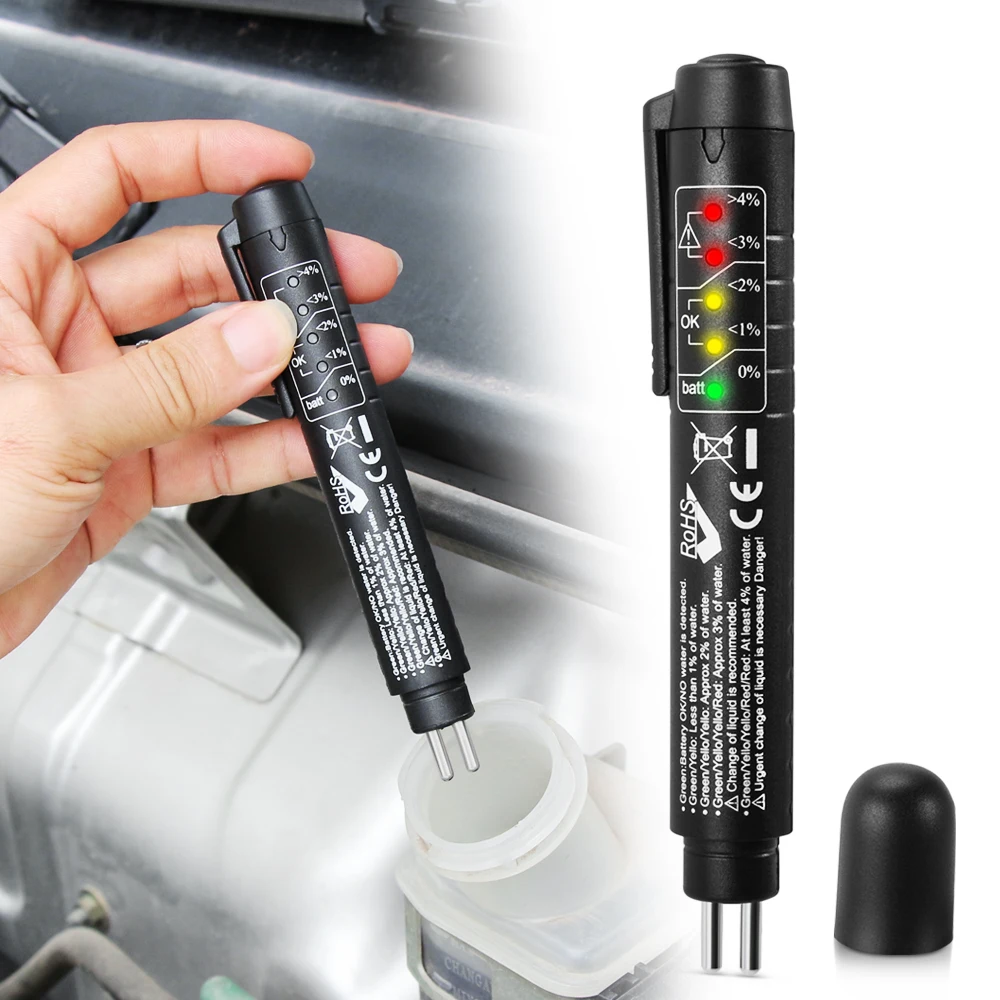 Car Brake Fluid Tester Car Diagnostic Tools 5 Leds Brake Fluid Testing