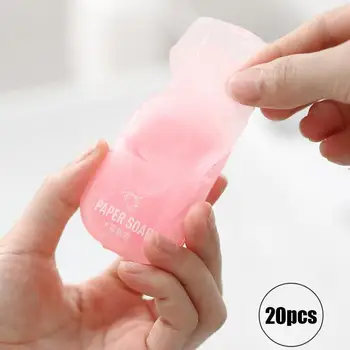 

1 Box New Travel Portable Disposable Boxed Soap Paper Women Soap Make Child Hands Scented Foaming Bath Men Mini Paper Washi E0G7