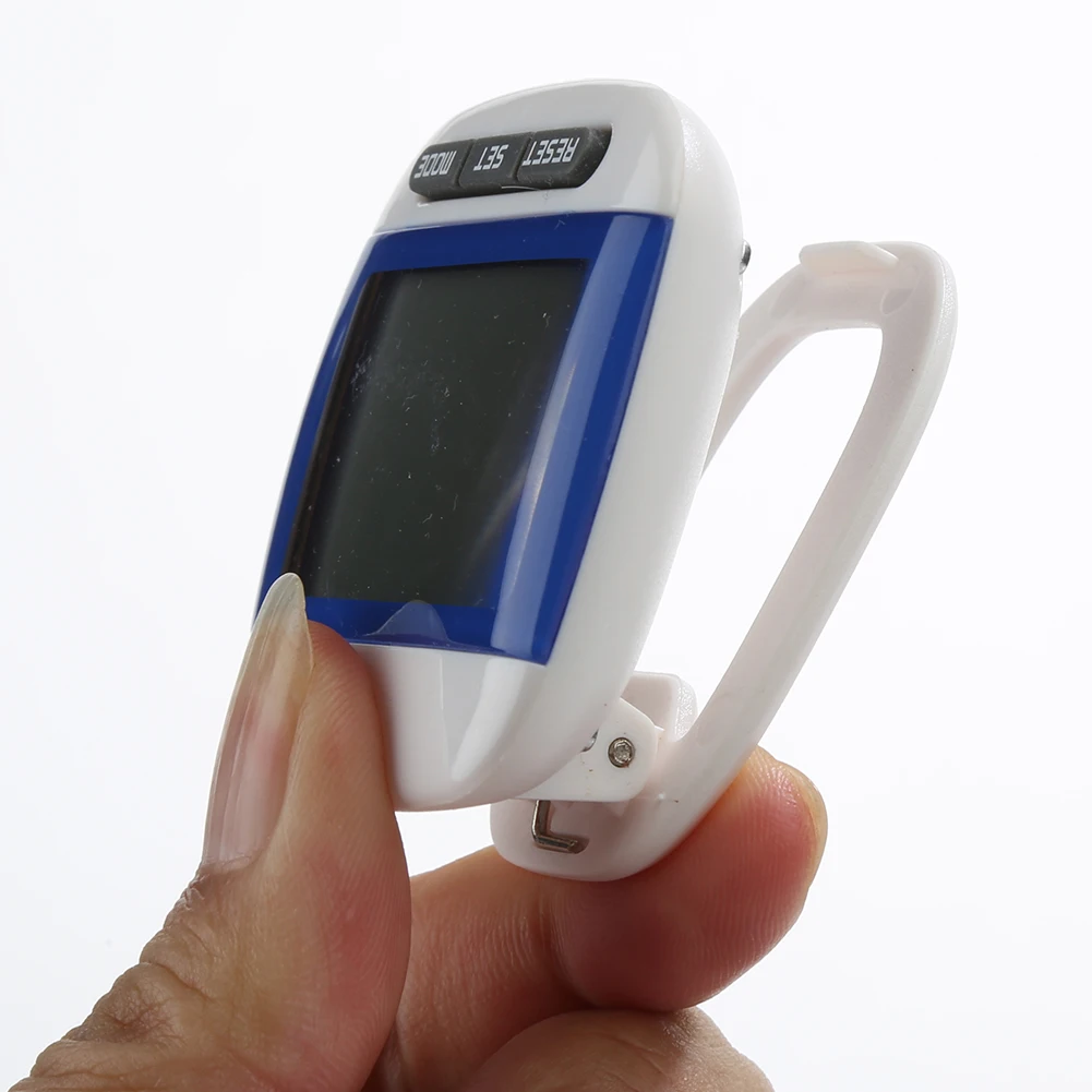 Mini Multifuctional Digital LCD Pedometer Run Walking Distance Step Counter Health Monitor Sport Step Movement Calories Counter 3d pedometer