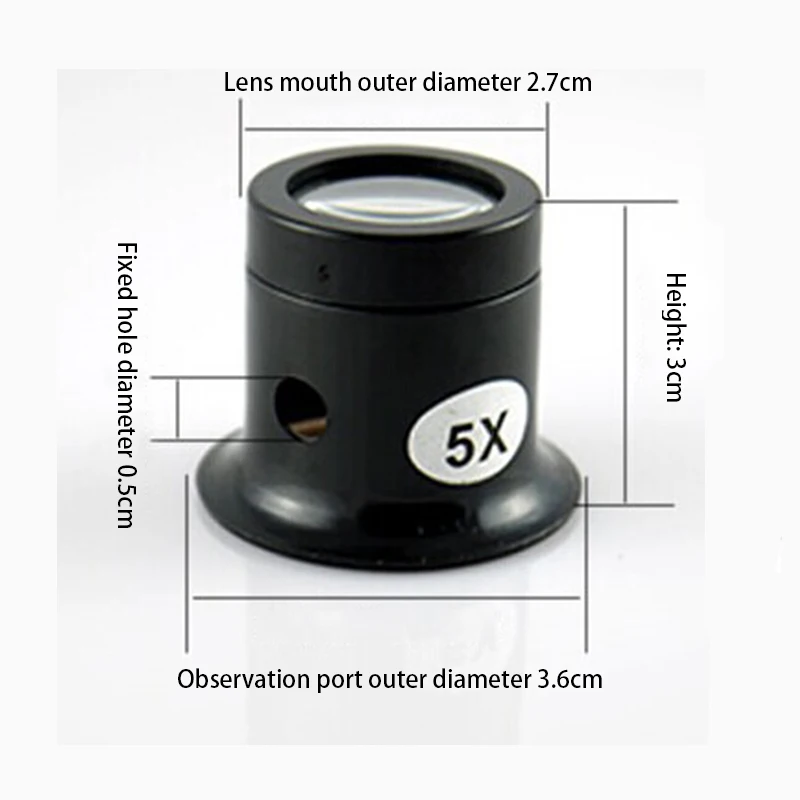 Ювелирное приспособление с лупой 10X/5X монокуляр, увеличительное стекло лупа объектива Ювелирная Лупа Лен ремонтный набор инструментов