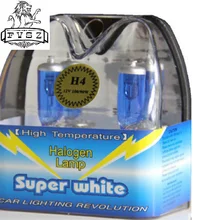 2 шт. H4 HB2 12 В 100 Вт Автомобильные галогенные фары 5000-6000 К белый светильник H4/9003/HB2 и светильник для автомобильных фар галогенная грыжа