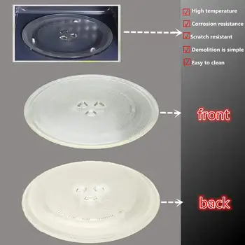 

315mm Univeral Microwave Oven Glass Turntable round Plates Replacement Disc Tray Y type bottom for Midea/Omega/Conia/Mistral