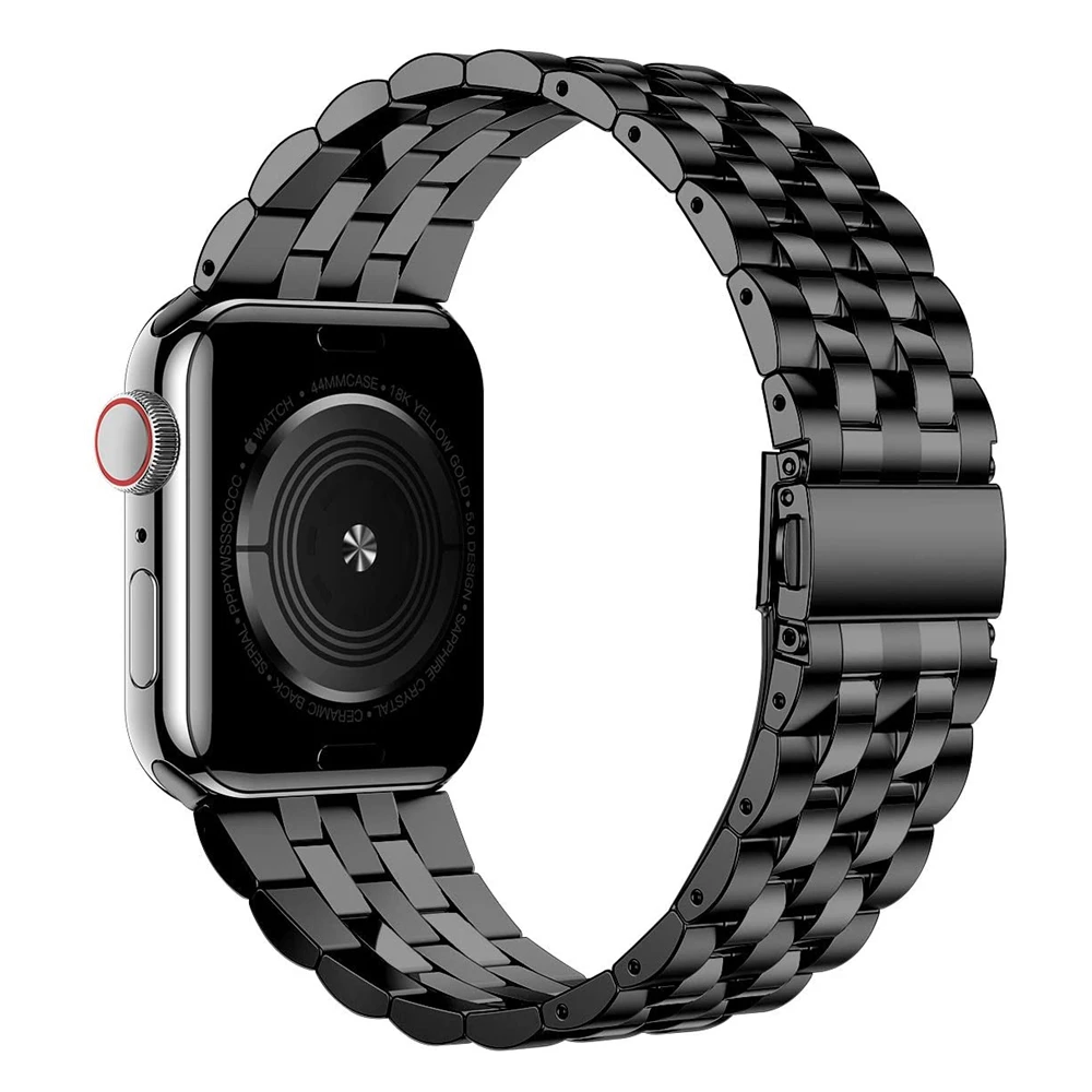 Ремешок cinturini из нержавеющей стали для apple watch браслет iwatch Series 5 4 3 44 мм 42 40 38