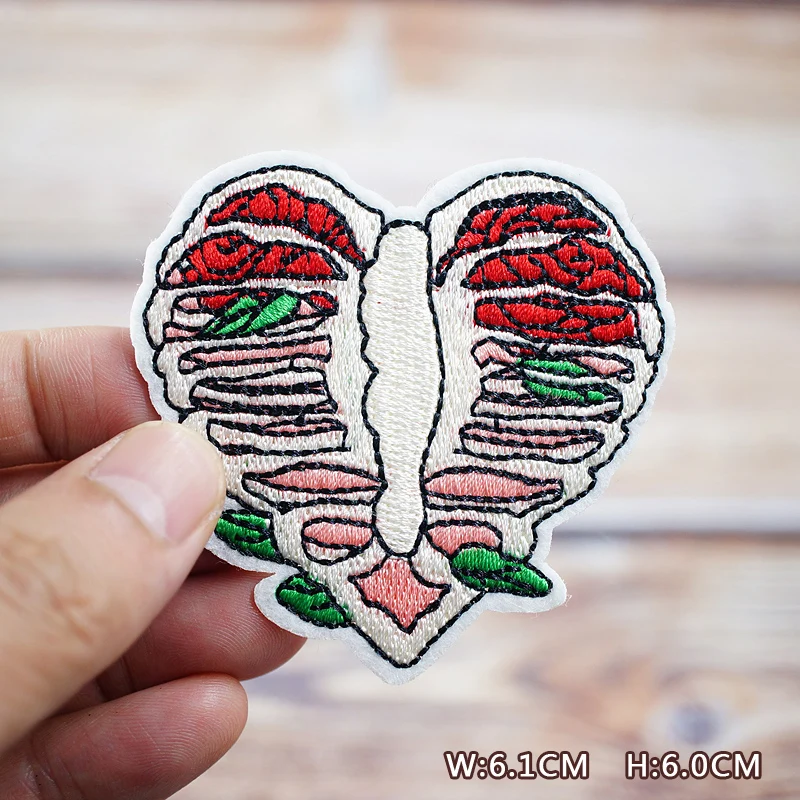Lucky Girl Okay DIY Patches Embroidery For T-Shirt Iron On Appliques Clothes Jeans Stickers Badges Parche Japanese Fish 