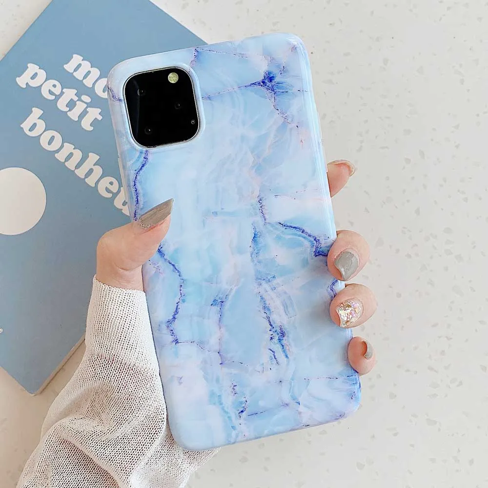 MYL5 Роскошный мраморный силиконовый чехол для телефона для iphone 11 Pro XS Max X XR 7 8 6 6S Plus Чехол Мягкий ТПУ задняя крышка для iphone 8 7 Plus Funda - Цвет: MYL5
