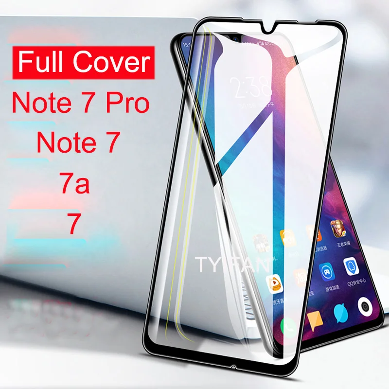 Чехол для телефона из закаленного стекла Xiaomi Redmi 7 A 7a Note Pro защитный стеклянный