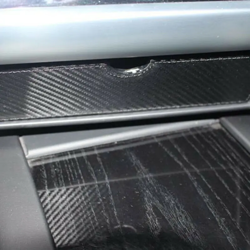

For Tesla Model S/X Center Console Storage Box Car Interior Drawer Carbon Fiber