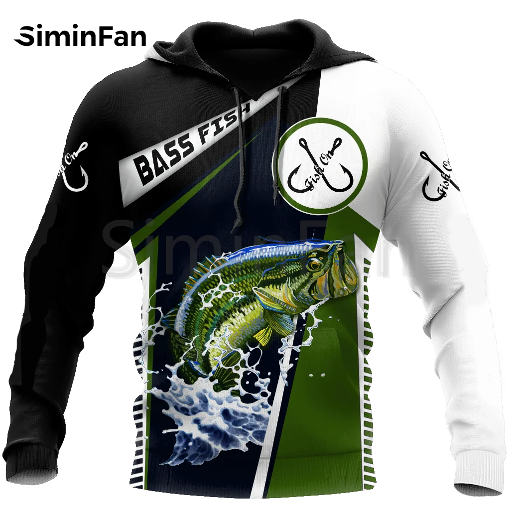 

Mens 3D Printed Hoodies Bass Fishing Fisherman Unisex Casual Sweatshirt Harajuku Pullover Women Tracksuits Outwear Jacket New 30