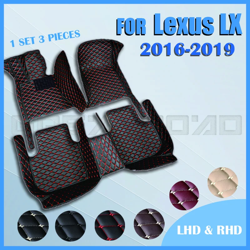 

Car floor mats for LEXUS LX series 570 Five seats 2016 2017 2018 2019 Custom auto foot Pads automobile carpet cover