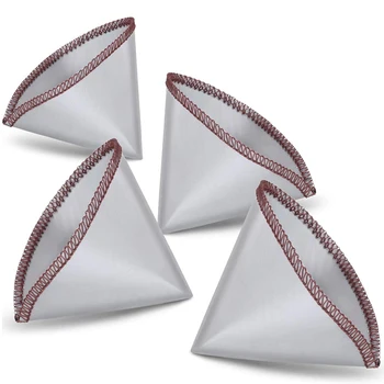 

4 Pieces Reusable Pour Over Coffee Filter Mesh Paperless Coffee Filter Stainless Steel Cone Filter 1 to 2 Cup Coffee