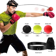 Diadema con pelota para entrenamiento de boxeo, mejora la velocidad, los reflejos y la capacidad de reacción, juego de entrenamiento de mano y ojos, antiestrés, para gimnasio, boxeo, muay thai y ejercicio