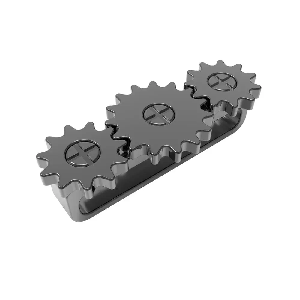 

Unique Gearwheel Design Metal Decorative Rings Loops Compatible For Smart Watch Silicone Strap Band Series 5/ 4/3/2/1