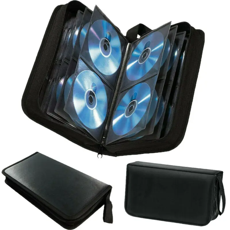 CD DVD Blu-Ray дисковые Чехлы держатель сумка кошелек для хранения кольцо папка 80 рукав