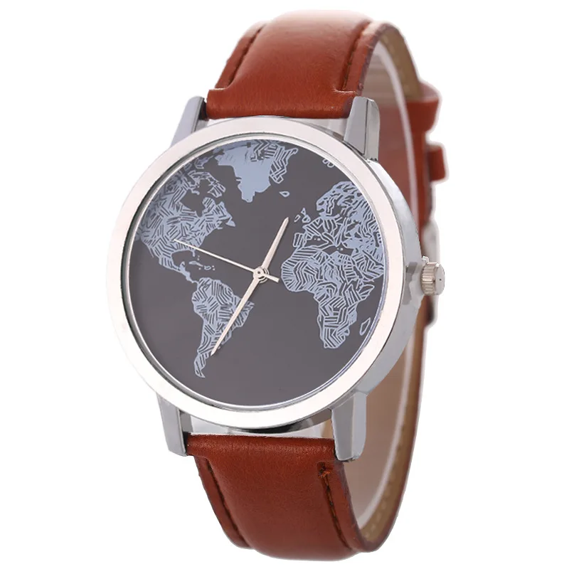 

Navy Style Pattern Watch Casual Students Belt Watch World Image Women's Quartz Watch