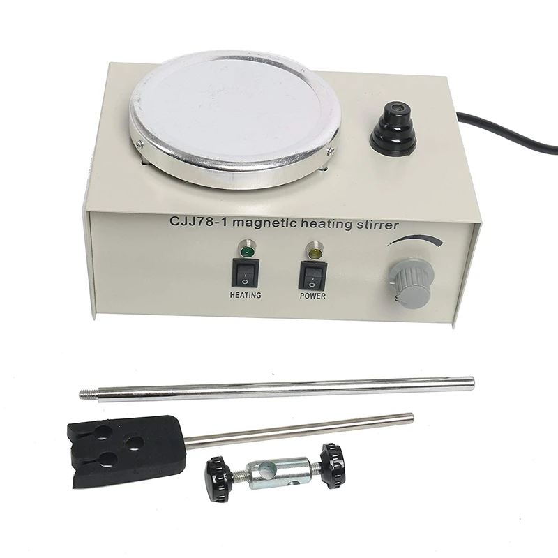 110V/50Hz 78-1 Magnetic Stirrer Heating Mixer Hot Plate Magnetic Stirrer Machine 1000ML US Plug