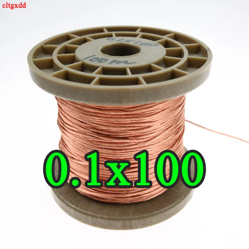 0 1x100 прядей 10m 20m 30m 50m 100m Litz провод многожильный лакированный медный
