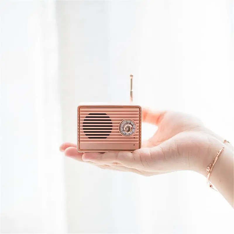 Ретро bluetooth-динамик, Ретро стиль, милый мини bluetooth-динамик, Ностальгический тяжелый бас, 3D стерео объемный HiFi домашний мини-динамик s