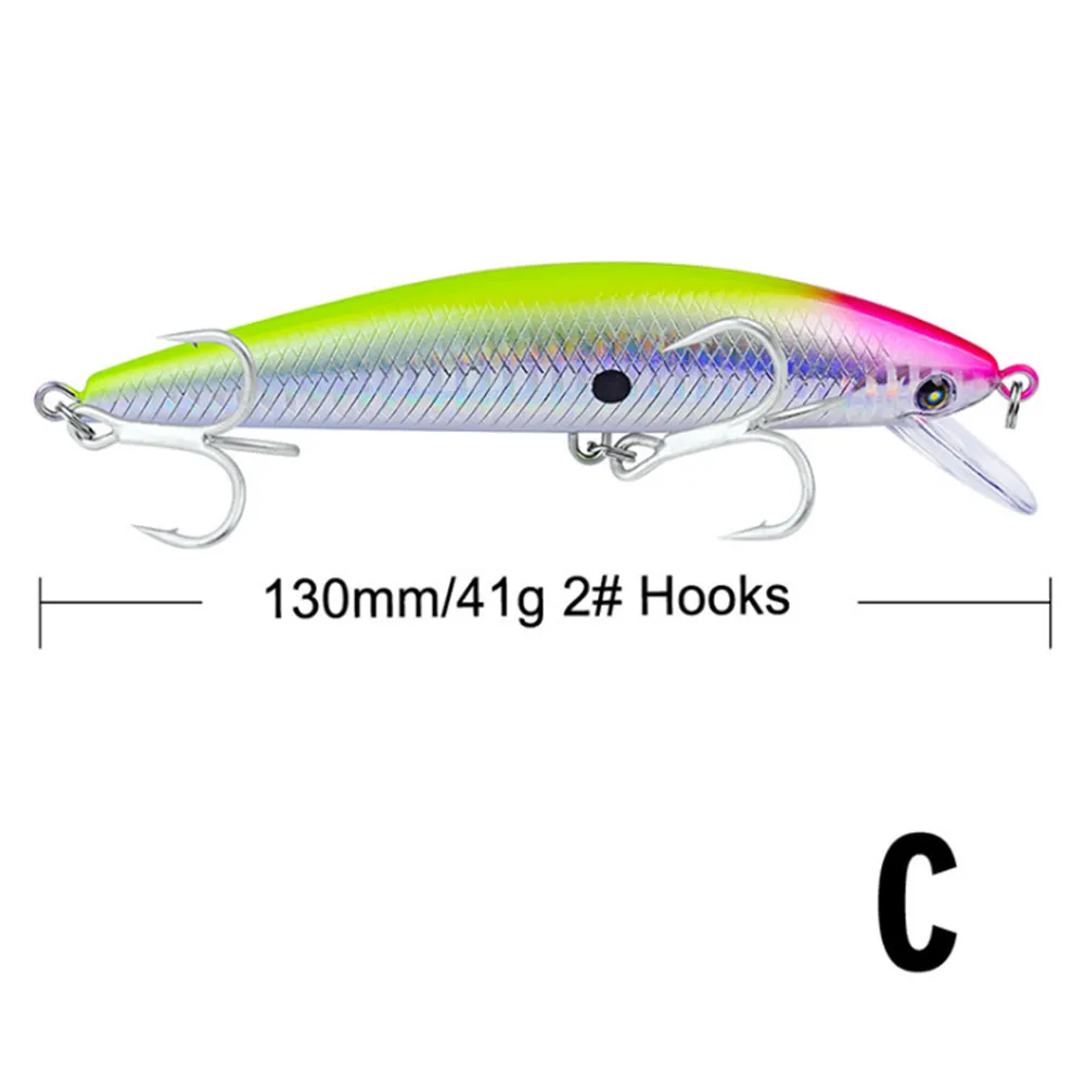 1 шт. большая блесна рыболовная приманка 13 см 41 г Лазерная Тонущая искусственная жесткая приманка 3D глаза рыболовный воблер воблеры японская рыба Pesca