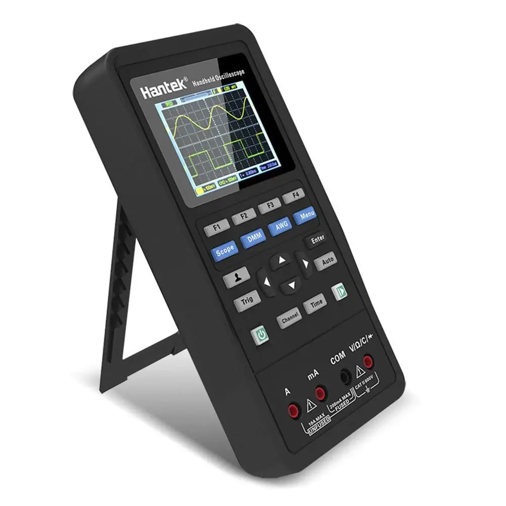 

Hantek 2in1 Digital Oscilloscope+Multimeter Portable USB 2 Channels 40mhz LCD Display Test Meter Tools