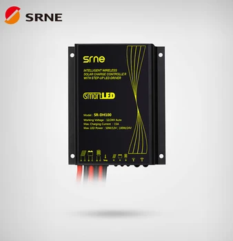 

SRNE SR-DH100 12V 24V Solar Charge Controller 15A Intelligent Wireless Solar Charge Controller with Step-up LED Driver IP68