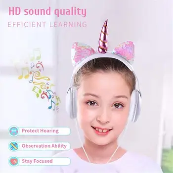 

Cute Wired Kid Headphones With Microphone Girl Daugther Music Stereo Earphone Computer Mobile Phone Gamer Kid Headset Kids Gift