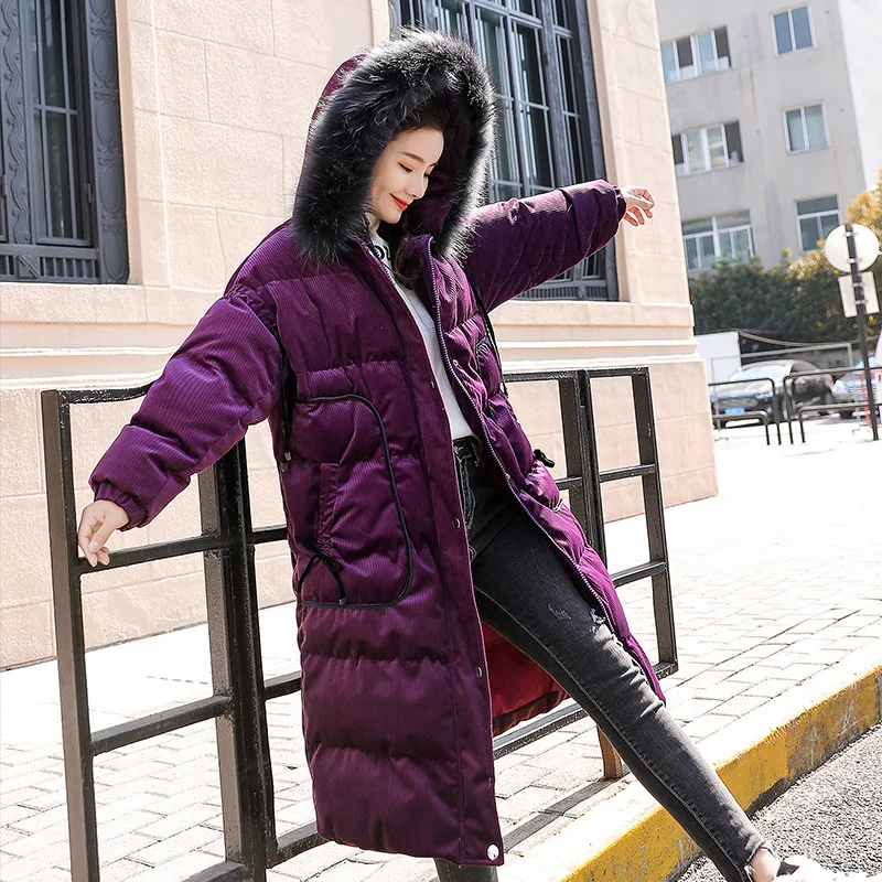 

Cotton Coat Women's 2019 New Style Korean-style Mid-length WOMEN'S Cotton-padded Clothes Thick down Coat Small Cotton-Padded Jac