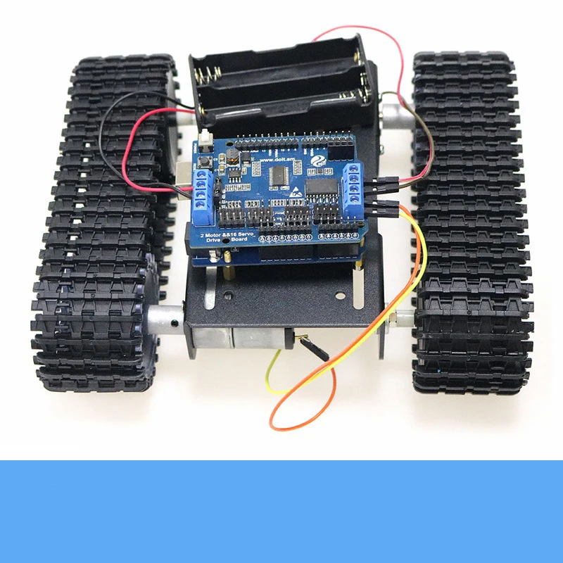 ESPduino Wireless Controller Kit +TP101 Metal Smart Rc Robot Tank Chassis Kit High Torque DC Motor DIY For Arduino Education