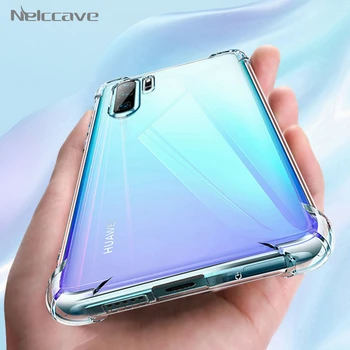 

500Pcs Airbag Shockproof Case For Huawei Mate 30 Pro 20 Lite 10 9 Nova 7 Pro 7i 7SE 6 6SE 5 Anti-Knock Clear Transparent Cover