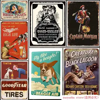 

Tin Sign British Queen Havana Cigars Metal Tin Sign Metal Painting Tin Sign Wall Decor Board Retro Pub & Bar Tin Poster