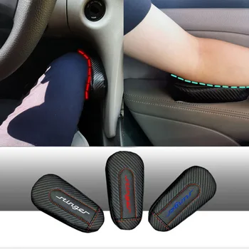 

Car Styling for Kia Stinger 1pc Carbon Fiber Leather Leg Cushion Knee Pad Armrest Pad Interior Car Accessories