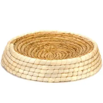 

Natural Cat Bed Rattan Cat Litter Straw Cat Cat Bed Comfortable Cat Sleeping Mat Bowl Scraping Toy Environmentally Friendly 1PC
