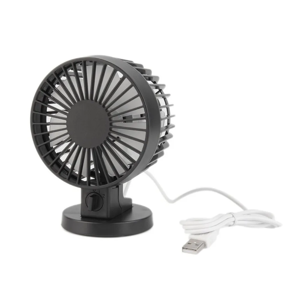Ультра-тихий мини настольный usb-вентилятор бесшумный Настольный вентилятор с двойными боковыми лопасти вентилятора креативный домашний
