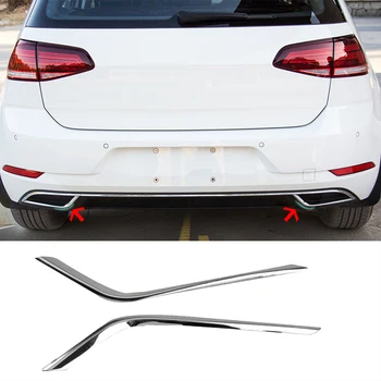 

Car Rear Exhaust Pipe Muffler Decorative Cover Trim for Golf 7 Mk7 2018