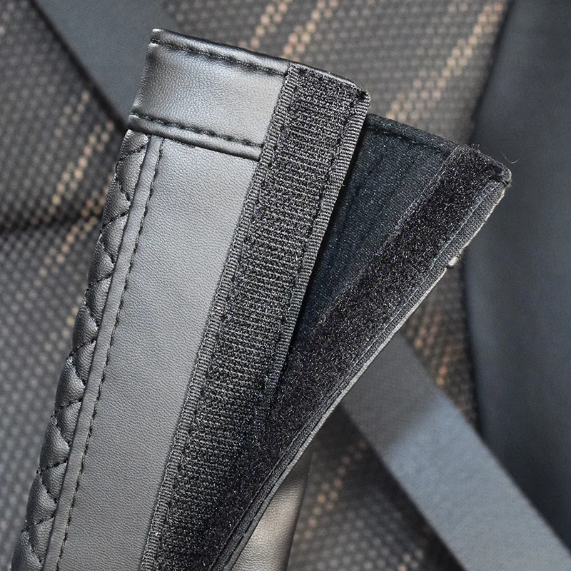 2 PCS Leather Car Seat Safety Belt Cover Universal Soft PU Car Seat Belt Case Protector Shoulder Strap Pads Men Accessories