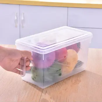 

Durable Preservation Box PP Save Space Kitchen Home Refrigerator Boxes Crisper Multi-Layer Fresh Keeping Container Grain