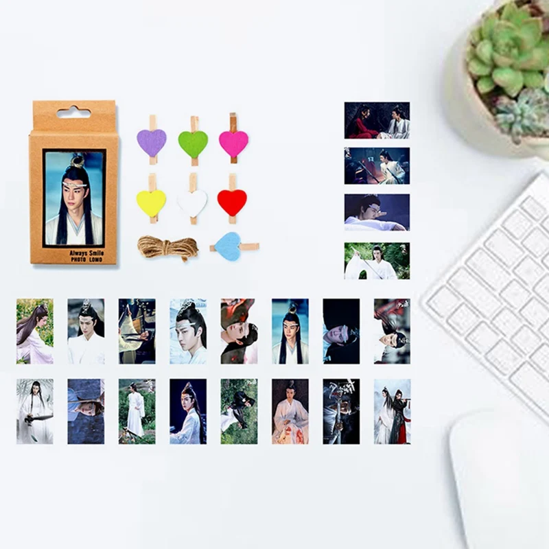 20 шт./упак. Chen Qingling Wang Yibo Xiaozhan фото самодельные Lomo карты фотокарты украшения для картин
