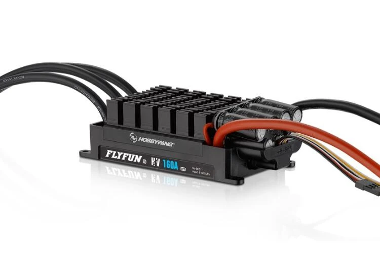 

Hobbywing FlyFun 160A HV OPTO V5 Speed Controller 6-14S Lipo Brushless ESC No BEC with DEO for RC Aircraft Quadcopter