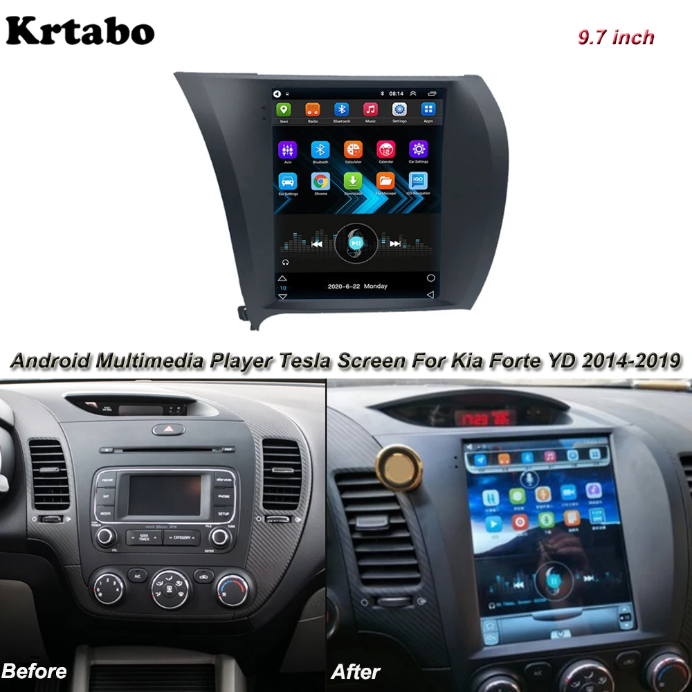 Tesla screen For Kia Forte Cerato 2014 